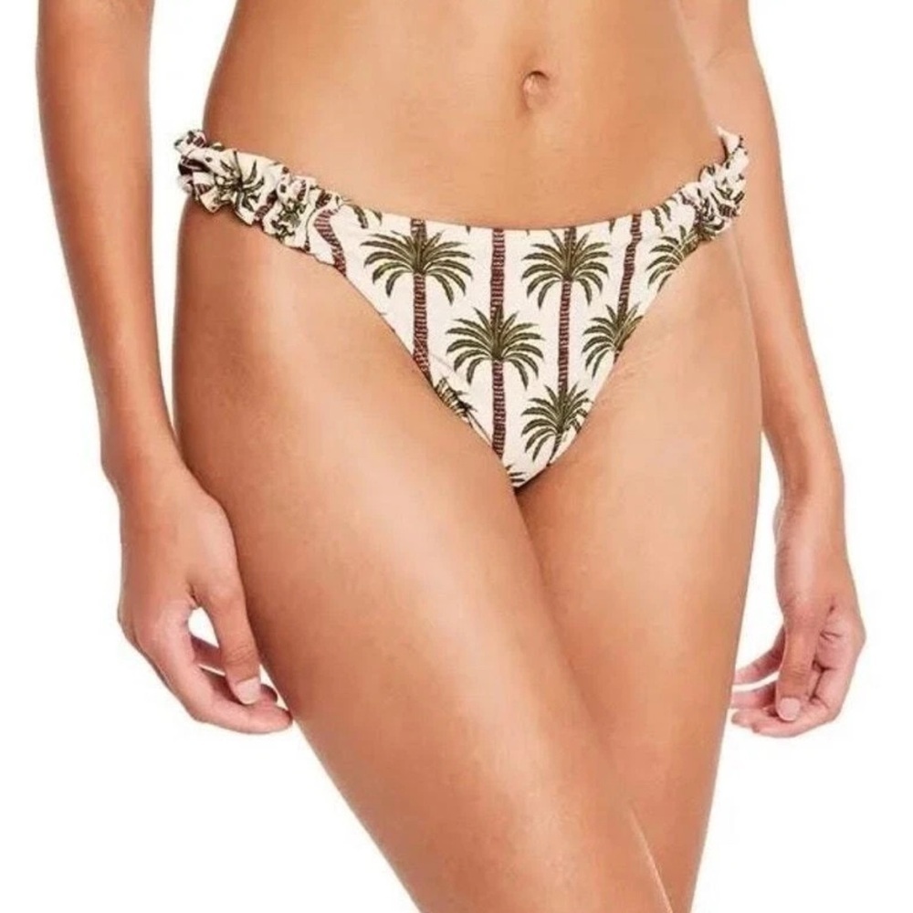 NWT Agua Bendita X Target Palm Tree Tropical Bikini Bottom , Size XXL